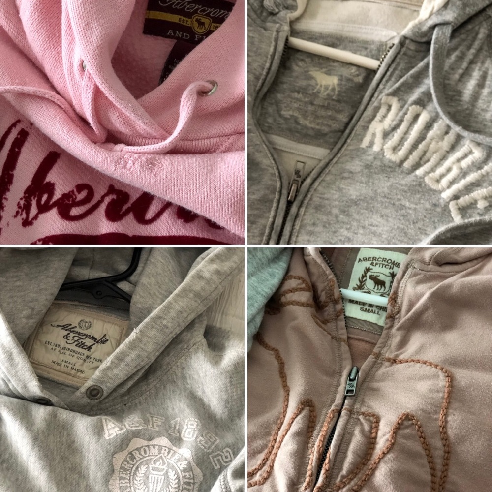❌SOLD❌ LOT OF 4 ABERCROMBIE SWEAT SHIRTS / JACKETS